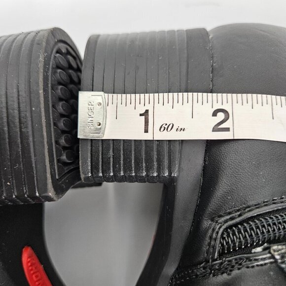 Khombu Madison Black Faux Leather/Fur Lined Winter Heel Boot 9.5 - Picture 5 of 10